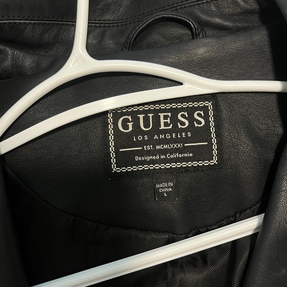 Guess Faux Leather Moto Jacket - Picture 3 of 4
